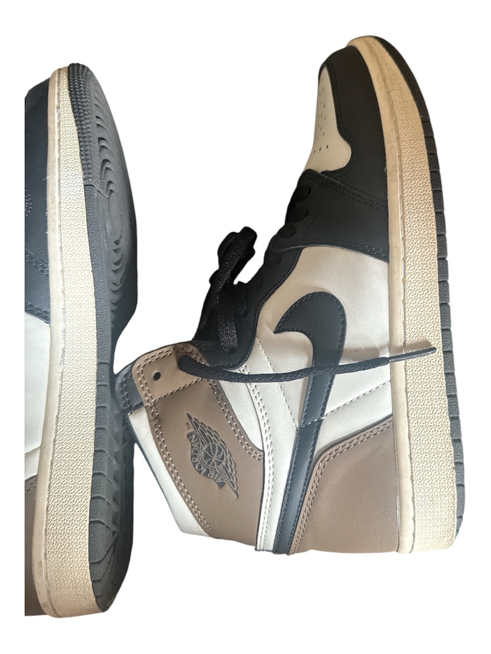 Nike Men's High-Top Sneakers in Black, White & Brown